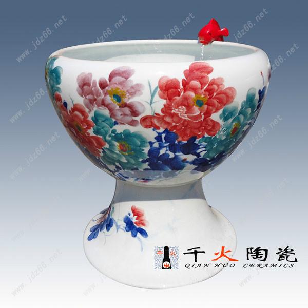 過(guò)年禮品粉彩瓷大缸 百子圖陶瓷大缸定做