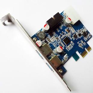 USB3.0扩展卡转接卡pci-e2+2口图片