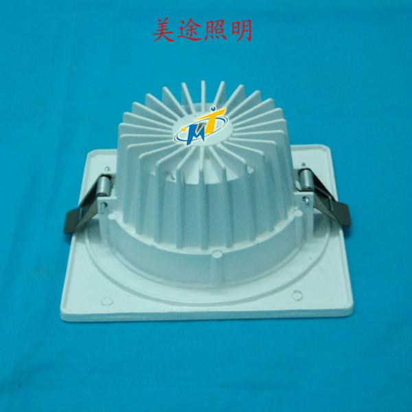 中山廠家供應(yīng)5寸方形壓鑄筒燈外殼配件 *筒燈套件