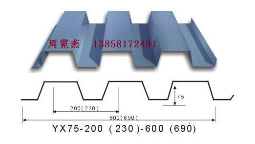 開口式樓承板YX75-230-690圖片