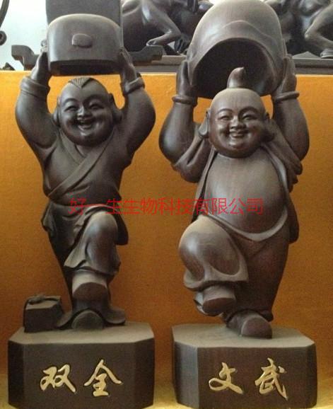 黑檀木工藝品之文武雙全圖片