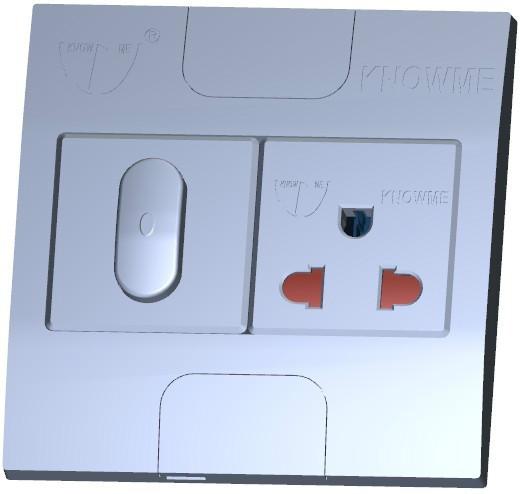 供應86型墻壁插座一位帶安全門中東插座