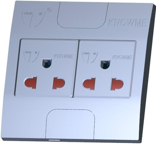 供應86型墻壁插座一位帶安全門中東插座