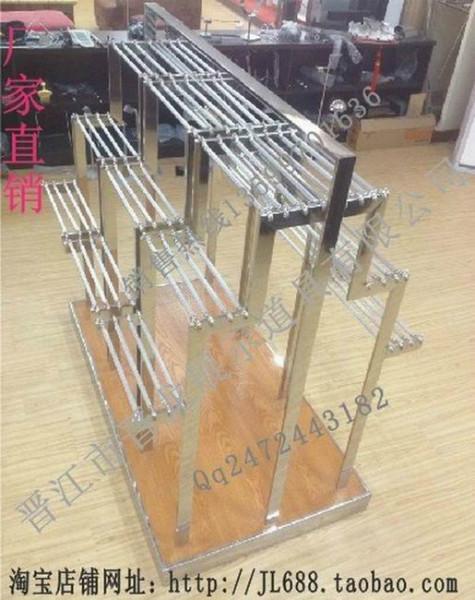 男裝*不銹鋼*次褲架 柒牌勁霸男裝不銹鋼三格雙面掛褲子架