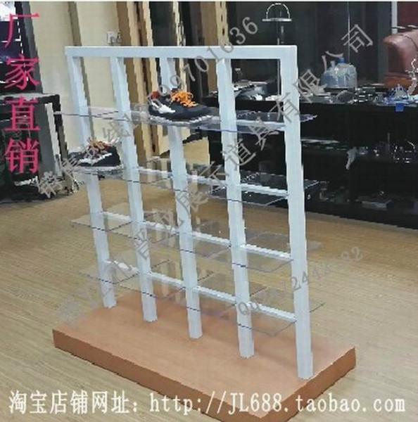 泉州金屬制品廠生產(chǎn)銷售批發(fā)熱沖鉆兒童雙面鞋陳列架鞋中島JL-669
