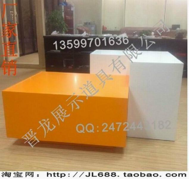 黑白交替服裝展示臺(tái) 展示架 服裝陳列柜 陳列架烤漆流水臺(tái)JL-715