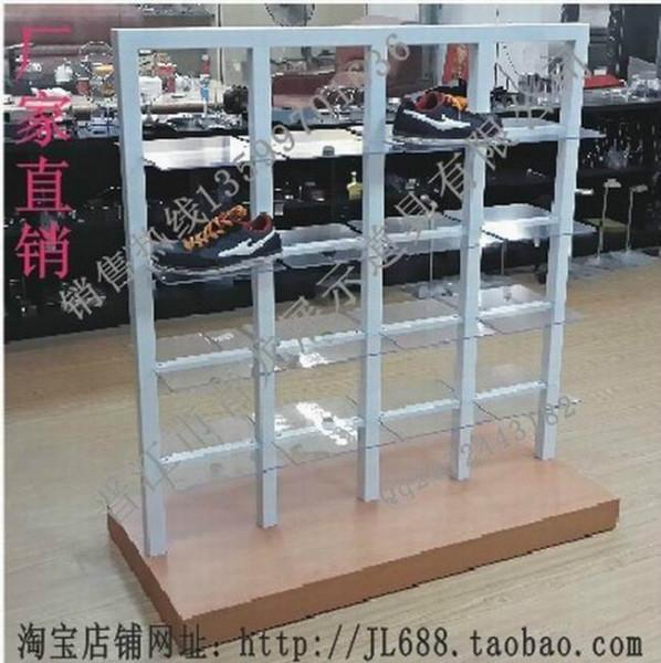 泉州金屬制品廠生產(chǎn)銷售批發(fā)熱沖鉆兒童雙面鞋陳列架鞋中島JL-669