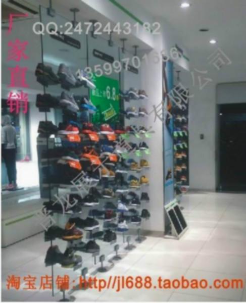 玻璃雙面陳列架 專賣店店中間新款12厘鋼化玻璃雙面鞋架JL-530