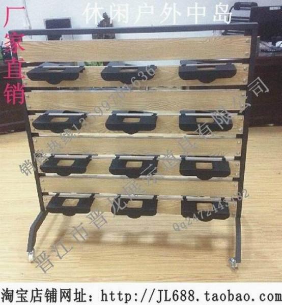 駱駝專賣店鞋中島 天倫天休閑戶外賣場金屬烤漆雙面中架 JL-660