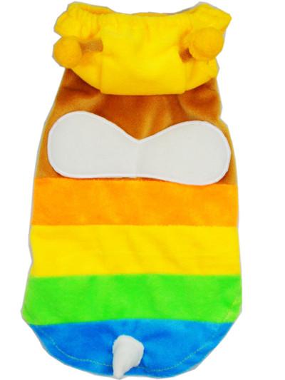 供應(yīng)2013寵物服裝黃色*變身裝