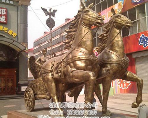 保定马拉车雕塑供应厂家首选渡缘雕塑图片