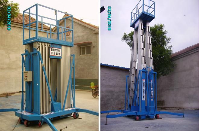四柱鋁合金升降機(jī)-故障率最低圖片