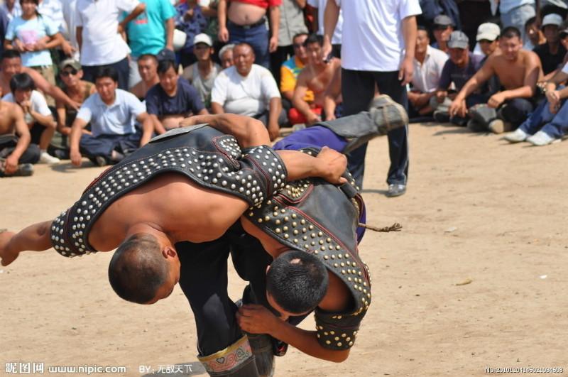 北京摔跤表演圖片