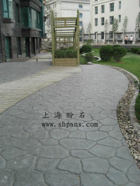 供應(yīng)彩色水泥3mm壓花地坪——包工包料特價銷售