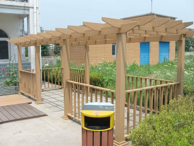 貴港塑木材料批發(fā)商塑木葡萄架設(shè)計(jì)圖片