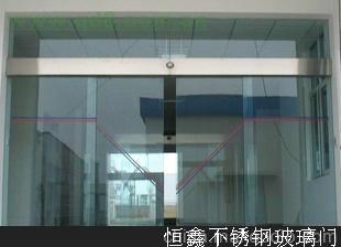 供應(yīng)深圳恒鑫定做玻璃門 地彈簧門 玻璃推拉門