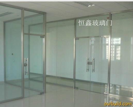 供應(yīng)玻璃推拉門 地彈簧玻璃門 玻璃隔音門