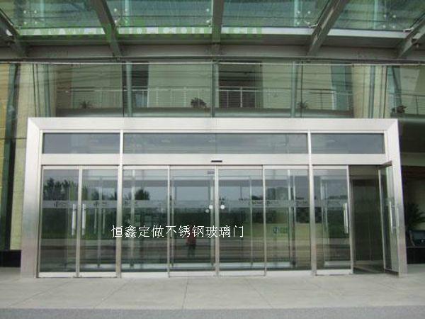 供應(yīng)深圳恒鑫定做玻璃門 地彈簧門 玻璃推拉門