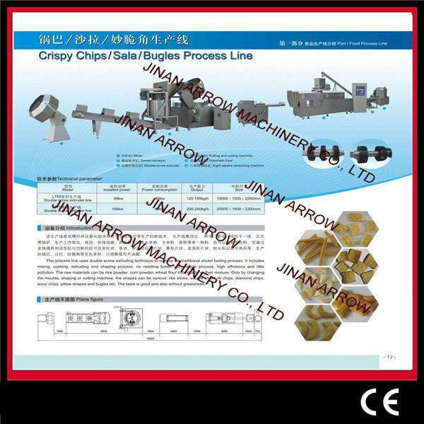 供应沙拉生产线锅巴生产线妙脆角脆皮加工设备 膨化食品设备