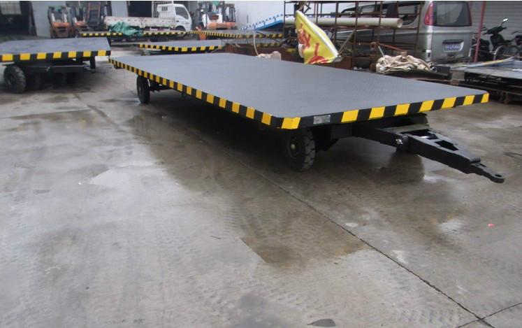 廠家直銷2t平板拖掛車 平板全掛拖車