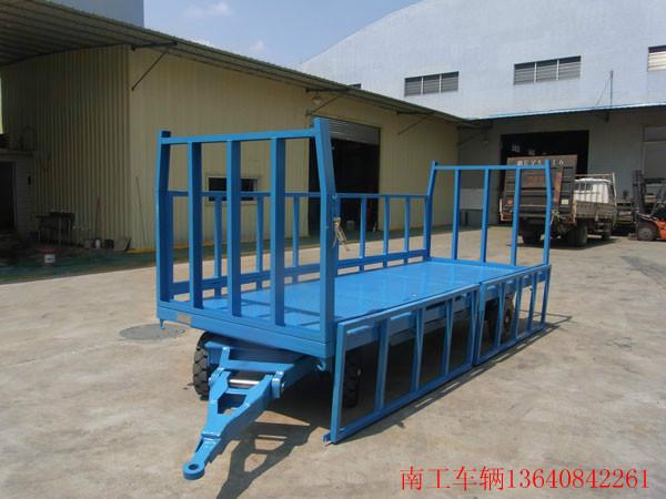 廠家直銷2t平板拖掛車 平板全掛拖車