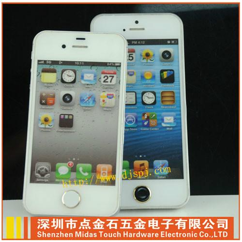 供應(yīng)iphone5SCD紋土豪金金屬按鍵貼