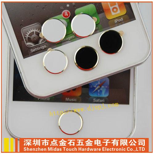 供應(yīng)iphone5SCD紋土豪金金屬按鍵貼