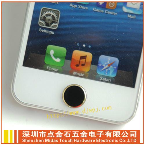 供應(yīng)iphone5SCD紋土豪金金屬按鍵貼