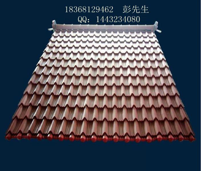 供應(yīng)彩鋼琉璃瓦828/800廠家