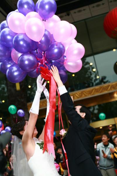 婚禮氦氣球圖片