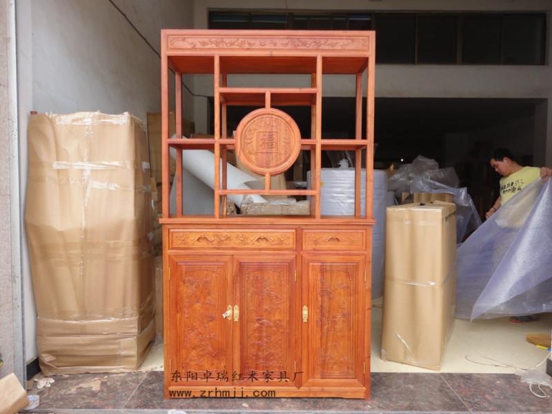 非洲花梨木五福玄關(guān)圖片