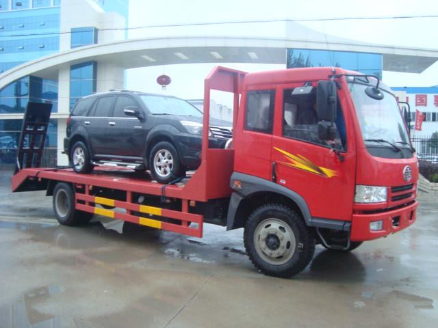 供應(yīng)國(guó)四解放挖機(jī)平板運(yùn)輸車