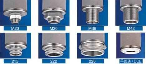 各种接口规格金属滤芯图片