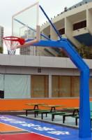 供應(yīng)佛山仿液壓籃球架廠家