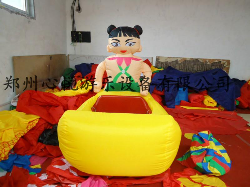 供應(yīng)熱銷卡通充氣電瓶車單人廠家直銷