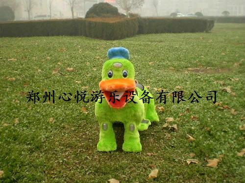 供應(yīng)兒童歡樂室外卡通毛絨電動車