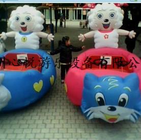 供應廣場卡通兒童充氣電瓶車