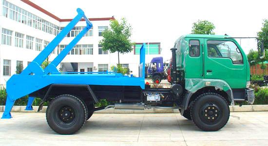 東風(fēng)平頭擺臂式垃圾車圖片