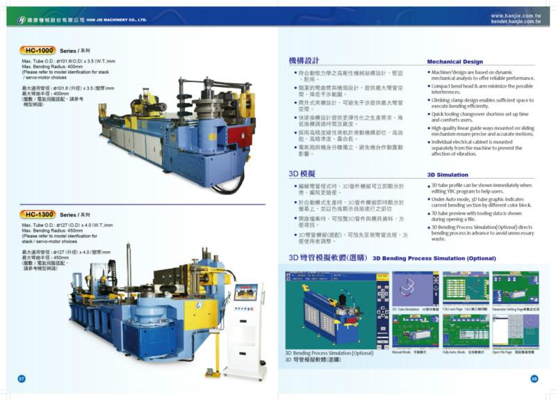 供應(yīng)臺灣瀚杰HC-1300系列全自動彎管機