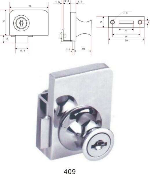 高要吉瑞祥专业生产409玻璃锁图片