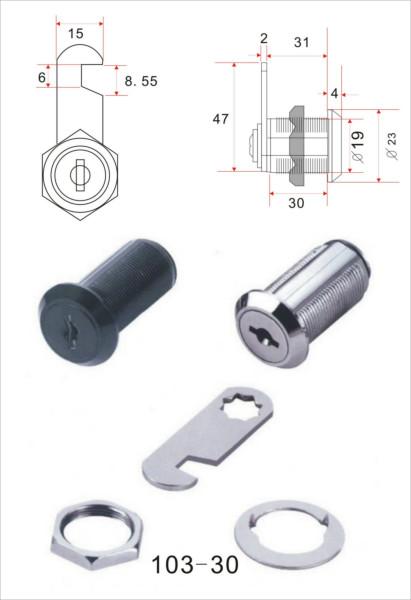 供应广东电箱锁103-30批发，钩锁103-30生产，邮箱锁103