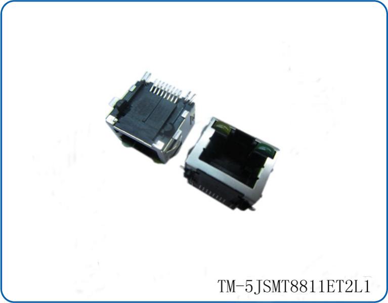 RJ45SMT網(wǎng)絡接口屏蔽網(wǎng)絡連接器圖片
