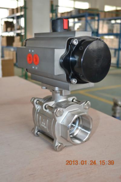 供應(yīng)螺紋氣動(dòng)三片式球閥