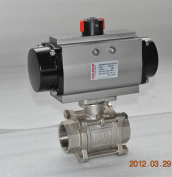 供應(yīng)螺紋氣動(dòng)三片式球閥