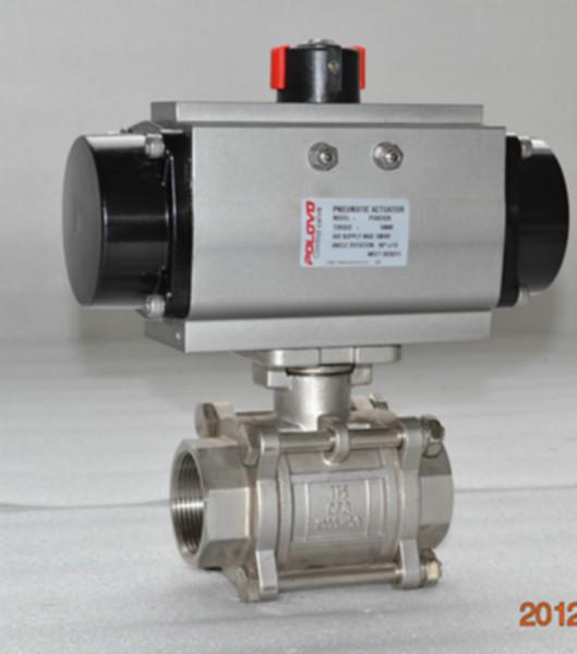 供應(yīng)螺紋氣動(dòng)三片式球閥