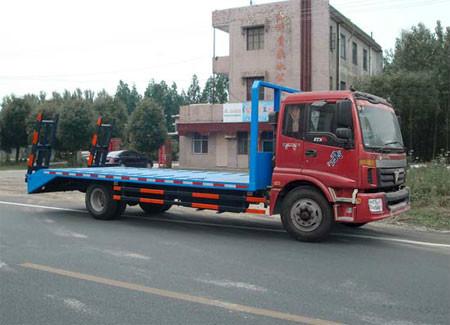 供应福田欧曼平板运输车_商品车运输车_前四后八平板运输车图片