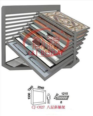 供应瓷砖展架颜色及尺寸都可定做斜拉式