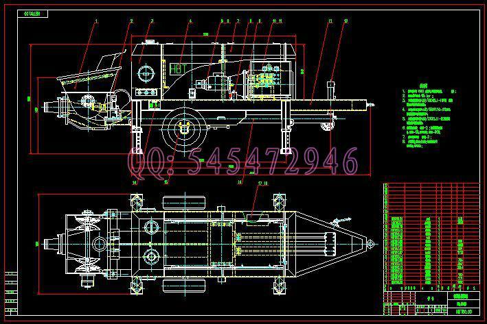 hbt60混凝土拖式泵图纸图片
