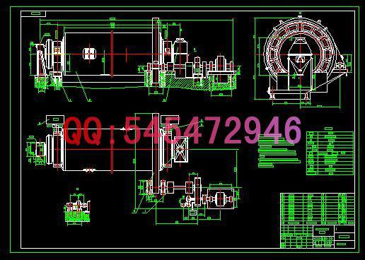 MB3511管磨机图纸图片