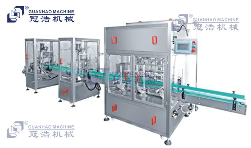 供应6头液体灌装旋盖线